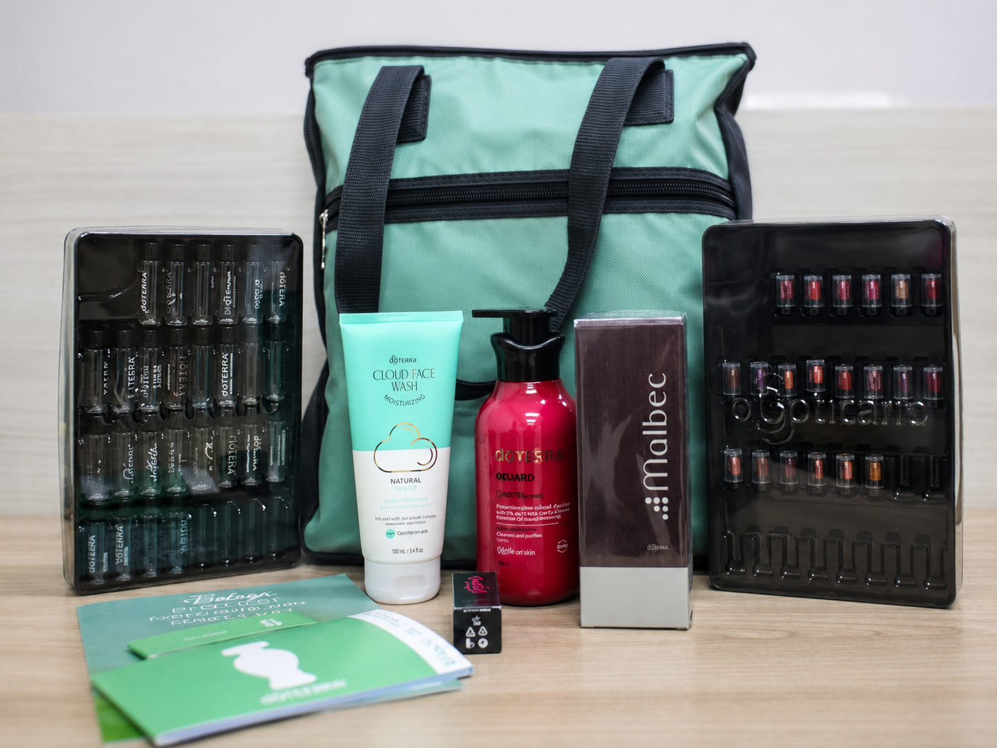 Produtos do kit recebidos por Camila Ribeiro